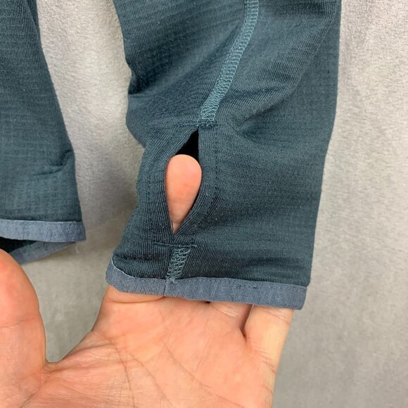 Eddie Bauer First Ascent Mens Sweater Medium Gray 1/4 Zip Fleece Lined Free Heat - Picture 7 of 12